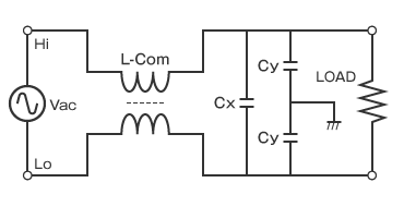 コモンモードチョークコイルを使用したlcノイズフィルタ効果 ノーマルモード 日本ケミコン株式会社