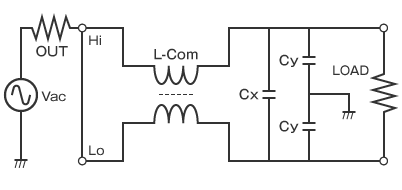 コモンモードチョークコイルを使用したlcノイズフィルタ効果 コモンモード 日本ケミコン株式会社