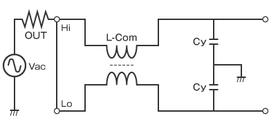 コモンモードチョークコイルを使用したlcノイズフィルタ効果 コモンモード 日本ケミコン株式会社