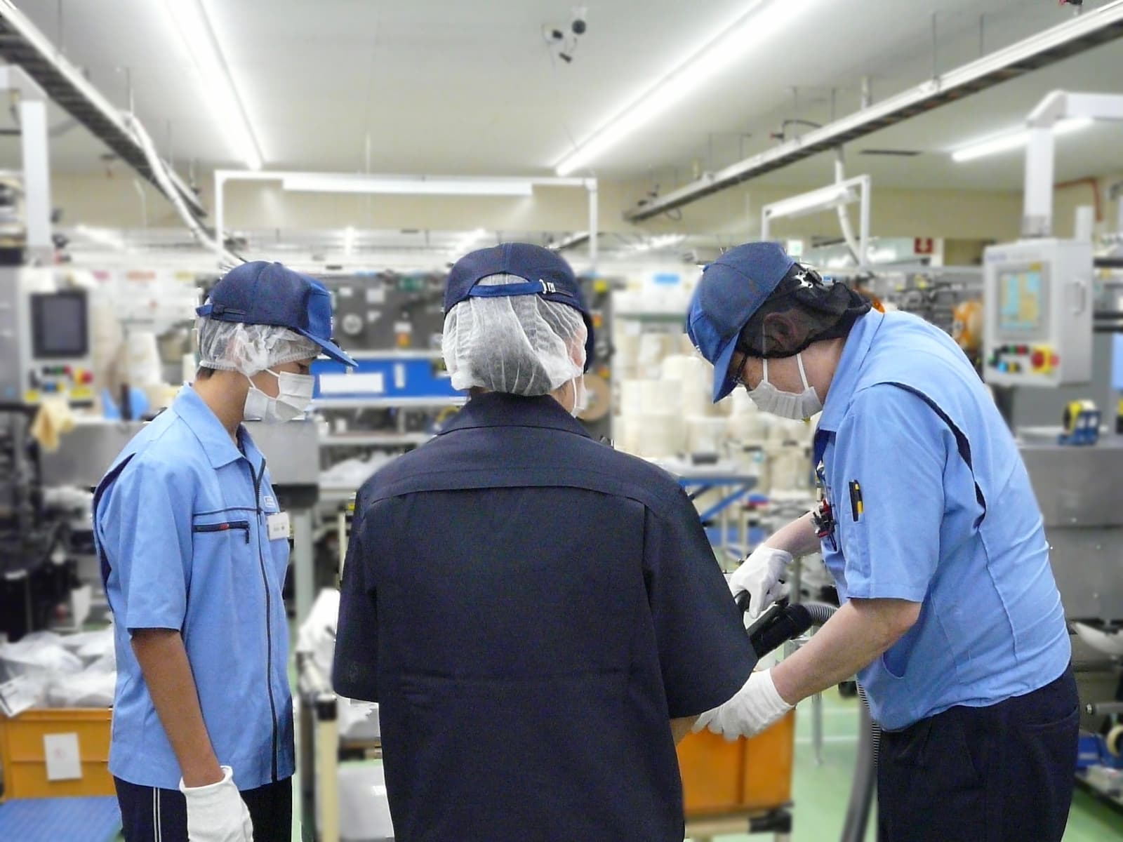 職場体験での作業経験の様子